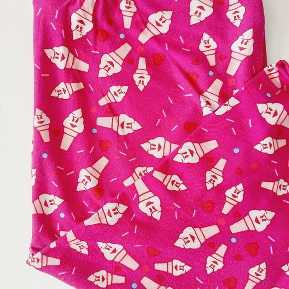 LuLaRoe Cartoon Ice Cream Leggings - Picture 4 of 5